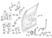 2023 Ford F-150 Lightning Door Handle Diagram - NL3Z-1626605-ABPTM