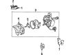 1996 Ford Probe Distributor Reluctor Diagram - F42Z12200A