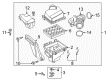 Lincoln Continental Air Filter Box Diagram - GD9Z-9600-A