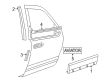 2004 Lincoln Aviator Door Moldings Diagram - 2C5Z-7820878-CAPTM