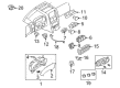 Ford Explorer Instrument Panel Light Bulb Diagram - 6L2Z-13466-A