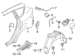 2014 Ford C-Max Fuel Door Diagram - DM5Z-58405A26-A