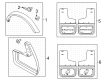 Ford Bronco Mud Flaps Diagram - VM2DZ-16A550-B