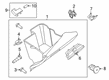 2019 Ford Transit Connect Glove Box Diagram - DT1Z-61060T10-HF