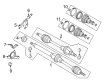 2013 Ford Fiesta CV Boot Diagram - AE8Z-3A331-B