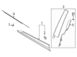 Ford Escape Door Moldings Diagram - PJ6Z-7820878-ABPTM