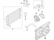 Ford Fusion Cooling Fan Assembly Diagram - DG9Z-8C607-B