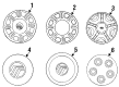 Mercury Sable Wheel Cover Diagram - F6DZ-1130-AA