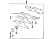 2002 Mercury Grand Marquis Glove Box Diagram - F8AZ54060T10AAB