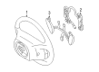 1999 Ford Mustang Steering Wheel Diagram - 3R3Z-3600-AAD