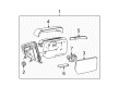 2013 Ford F-150 Car Mirror Diagram - BL3Z-17K707-E