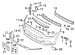 Ford Mustang Bumper Diagram - FR3Z-17D957-BA