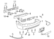 2010 Lincoln Town Car Bumper Diagram - 3W1Z-17D957-DA