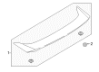 Ford Fusion Spoiler Diagram - DS7Z-5444210-AA