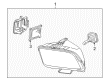 2009 Ford Mustang Headlight Diagram - 7R3Z-13008-A