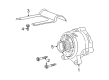 2003 Mercury Marauder Alternator Bracket Diagram - 1W7Z-10153-CA