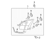 2006 Ford Fusion Headlight Diagram - 6E5Z-13008-BD