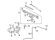 Ford Explorer Wiper Pivot Diagram - 7L2Z-17566-AA