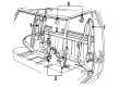 1992 Ford F-150 Seat Belt Diagram - F2TZ-15611B08-D