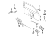 2006 Lincoln Navigator Door Handle Diagram - 2L7Z-7843400-AAG