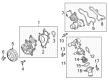 2014 Ford Mustang Water Pump Gasket Diagram - BR3Z-8507-A