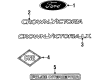 2002 Ford Crown Victoria Emblem Diagram - XW7Z-5442528-AB