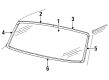 Lincoln Mark VIII Car Mirror Diagram - F2AZ-17700-A