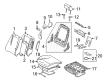 Lincoln Seat Cover Diagram - AH6Z-5464417-BA