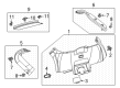 2021 Ford Mustang Mach-E Tailgate Handle Diagram - LJ8Z-58434A14-A