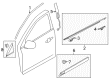 2015 Lincoln MKT Door Moldings Diagram - AE9Z-7420550-A