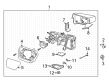 2022 Ford F-150 Lightning Side Marker Light Diagram - ML3Z-13B374-C