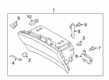 2020 Lincoln Nautilus Glove Box Diagram - HA1Z-58060T10-AB