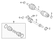 2009 Lincoln MKZ Axle Shaft Diagram - 7H6Z-3A329-A