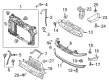 Ford Fiesta Radiator Support Diagram - CE8Z-16138-D