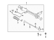 Ford Mustang Rack And Pinion Diagram - 9R3Z-3504-CRM