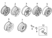 Mercury Lug Nuts Diagram - 6F2Z-1012-BA