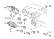 Ford Fiesta Blower Control Switches Diagram - BE8Z-18549-B