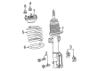 2012 Ford Mustang Shock And Strut Mount Diagram - CR3Z-18183-B