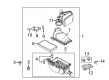 2010 Lincoln MKT Air Filter Box Diagram - 8A8Z-9600-A