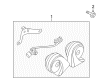 Mercury Horn Diagram - 8G1Z-13832-B