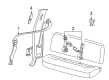 2001 Ford F-350 Super Duty Seat Belt Diagram - YC3Z-26611B68-AAB