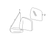 1996 Ford Ranger Car Mirror Diagram - F57Z-17682-B