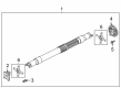 2021 Ford F-150 Slip Yoke Diagram - ML3Z-4841-F