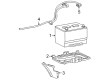 1994 Ford E-350 Econoline Club Wagon Battery Cable Diagram - F3UZ14301A