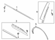 2021 Lincoln Aviator Door Moldings Diagram - LC5Z-7825556-BB