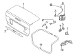 2000 Ford Focus Tailgate Handle Diagram - YS4Z-54430A70-AAA