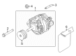 Ford Mustang Alternator Diagram - CR3Z-10346-A