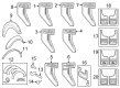 Ford F-150 Lightning Mud Flaps Diagram - VML3Z-16A550-A