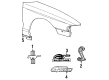 1997 Ford Mustang Emblem Diagram - F6ZZ-16228-A