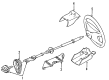 1999 Ford Contour Steering Column Cover Diagram - F7RZ3530CC